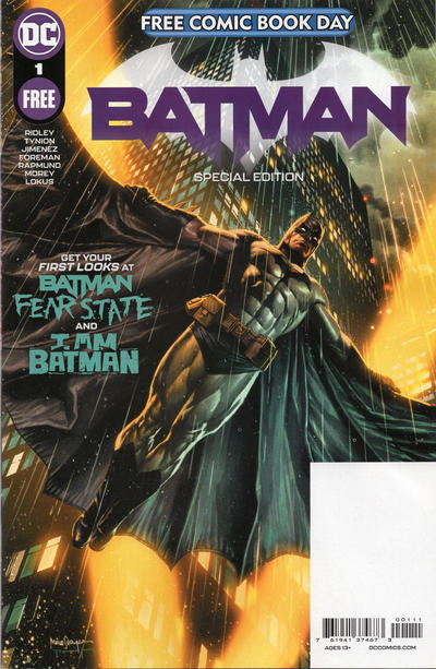 FCBD 2021 Batman Special Edition (2021 DC) #1 Cvr A Comic Books published by Dc Comics