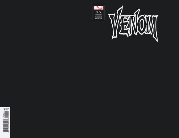 Venom (2018 Marvel) (4th Series) #25 Black Blank Variant Comic Books published by Marvel Comics