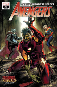 Avengers (2018 Marvel) (8th Series) #33 Benjamin Marvel Zombies Variant Comic Books published by Marvel Comics