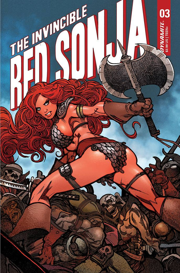 Invincible Red Sonja (2021 Dynamite) #3 Cvr P Foc Premium Moritat Comic Books published by Dynamite