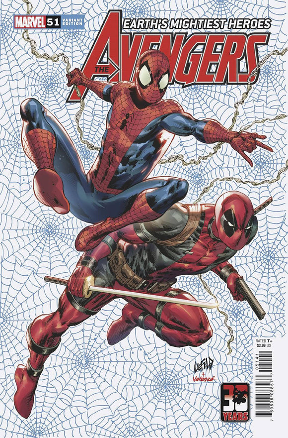 Avengers (2018 Marvel) (8th Series) #51 Liefeld Deadpool 30th Variant Comic Books published by Marvel Comics