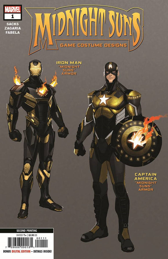 Midnight Suns (2022 Marvel) #1 (Of 5) 2nd Ptg Game Variant Comic Books published by Marvel Comics