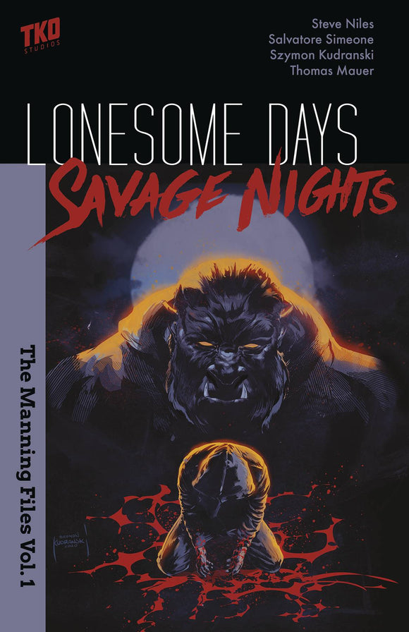 Lonesome Days Savage Nights Manning Files Gn Vol 01 (Mature) Graphic Novels published by Tko Studios