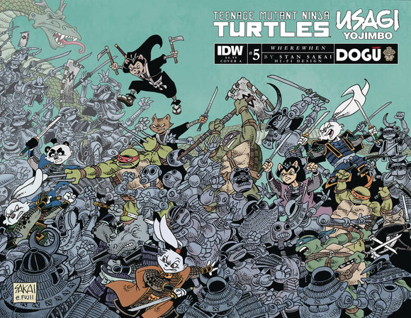 Teenage Mutant Ninja Turtles Usagi Yojimbo Wherewhen (2023 IDW) #5 Cvr A Sakai Comic Books published by Idw Publishing