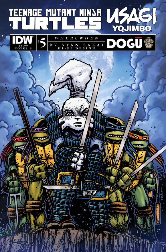 Teenage Mutant Ninja Turtles Usagi Yojimbo Wherewhen (2023 IDW) #5 Cvr B Eastman Comic Books published by Idw Publishing