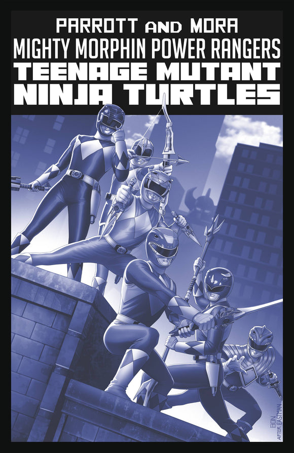 Mighty Morphin Power Rangers Teenage Mutant Ninja Turtles II Black and White Edition (2023 Boom) #1 Cvr B Mmpr Variant Bernardo Comic Books published by Boom! Studios